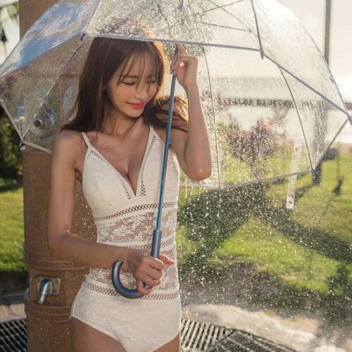 In The Wind 2021 New Sexy Mesh Cut Hollow Out Deep V Neck High Waist Swimsuit Lady Monokini One Piece Swimwear Women Trikini