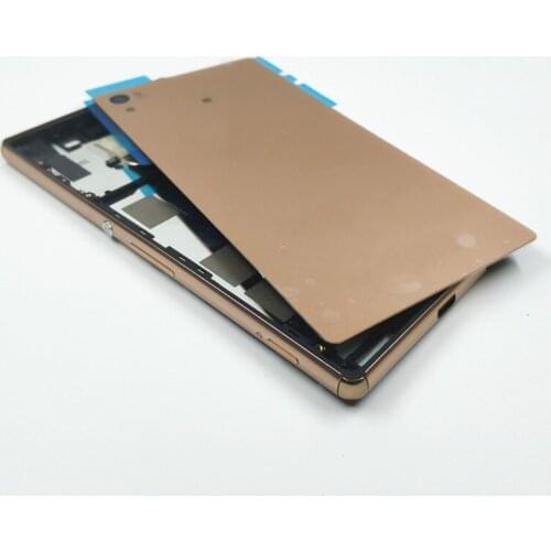 Original Full Housing LCD Panel Middle Frame For Sony Xperia Z4 Z3 Plus E6553 E6533 Battery Door Cover Side Button