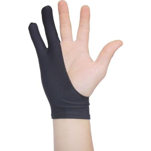 2 Fingers Drawing Glove Anti-fouling Artist Favor Any Graphics Painting Writing Digital ablet For Right And Left Hand
