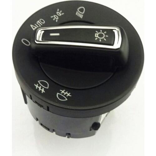 READXT Chrome Auto Head light Switch Automatic Control Knob Fog Lamp Switch Auto Parts For VW Golf 7 MK7 5GG 941 431D 5GG941431D