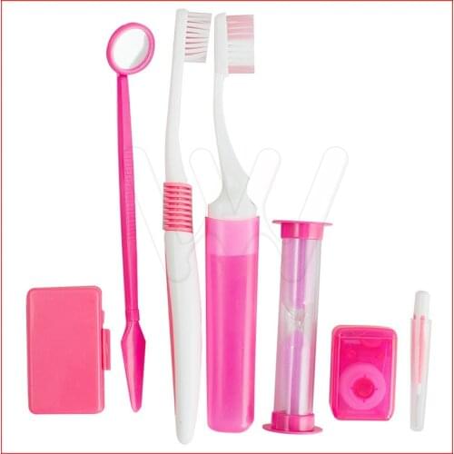 Dental Orthodontic Oral Care Kit Teeth Whitening Oral Clean Interdental Brush Dental Floss Mouth Mirror Tooth Brush