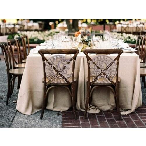 Wedding Chair Signs Game Wedding GOT Wedding Moon of My Life My Sun and Stars Chair Signs Wedding Chair Decoration