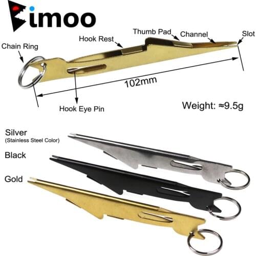 Bimoo Fly Fishing Nail Knot Tyer Fishing Fly Hook Knot Tool with Extractor Clip Fly Fishing Leader & Mainline Link Tool
