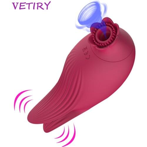 VETIRY Nipple Massager Vibrators 10 Modes Sucking Vibrator Oral Sucker For Women Couples G Spot Clitoris Stimulator Sex Shop