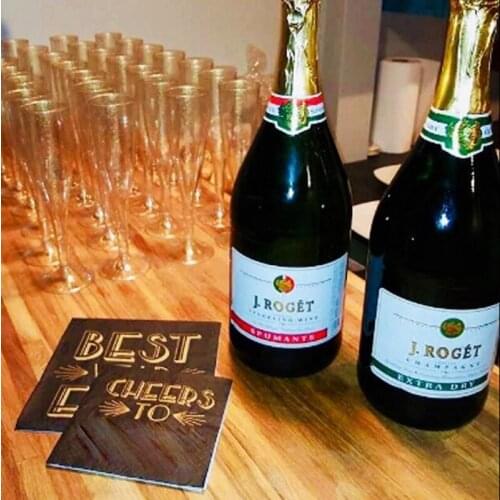 D0AC 20pcs Gold Glitter Plastic Champagne Flutes Disposable Cups Toasting Glasses Wedding Baby Shower Supplies