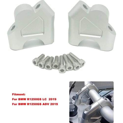 2019 R1250GS Handlebar Riser Clamp Back Move Mount fits For BMW R1250GS LC Adventure R 1250GS ADV R1250GSA Motorcycle