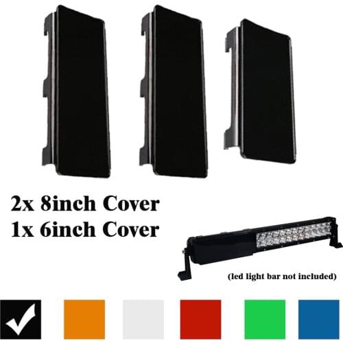 22" inch Dust Proof Protective Lens Covers Black Amber Green Clear Red Green For LED Light Bar Offroad ATV SUV TRUCK BOAT Lamp