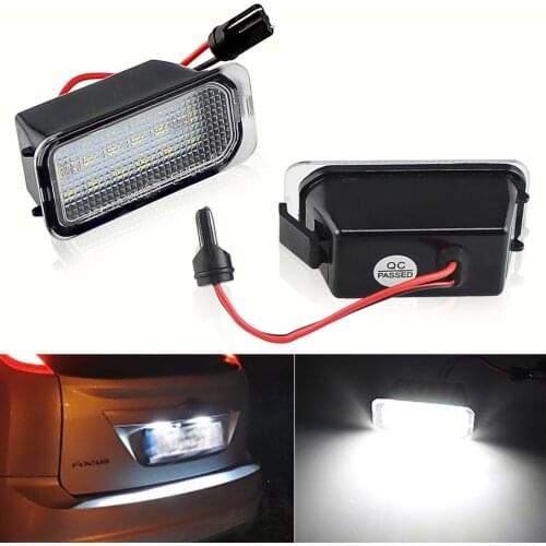 2X LED Number License Plate Light for Ford FOCUS MK II FIESTA MK VII MONDEO MK IV KUGA S-MAX 2008-2019