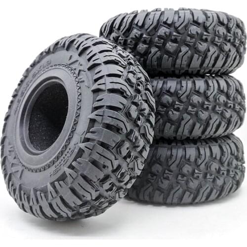 4PCS 118MM 1.9" Rubber Rocks Tyres / Tires for 1:10 RC Rock Crawler car for Axial SCX10 90047 D90 D110 TF2 TRX-4