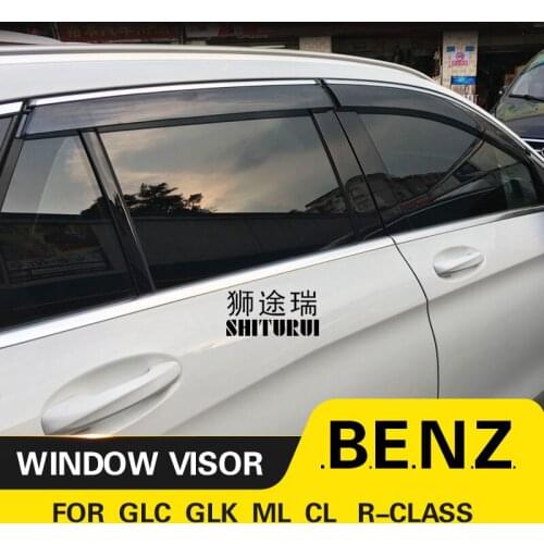 Car Styling Awnings Shelters Window Visors rain eyebrow For BENZ B-class GLK GL-class GLC ML-class R-Class GLS GLE