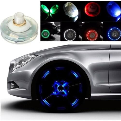 Decor Lamp Valves Auto Accessory Car Motocycle Wheel Light Air Caps Car-styling Tire Valve Caps Solar Energy LED Light