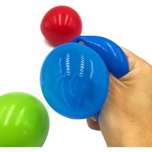 Baby Toys TPR Soft Wall Sucking Ball Funny Sticky Wall Decompression Ball For Adults Children Kids Shower Bath Toy