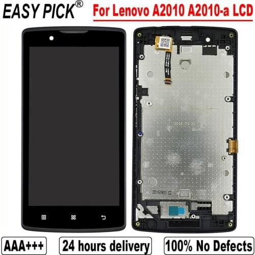 For Lenovo A2010 A2010-a LCD Display Touch Screen Digitizer Assembly Replacement With Frame Free Tools