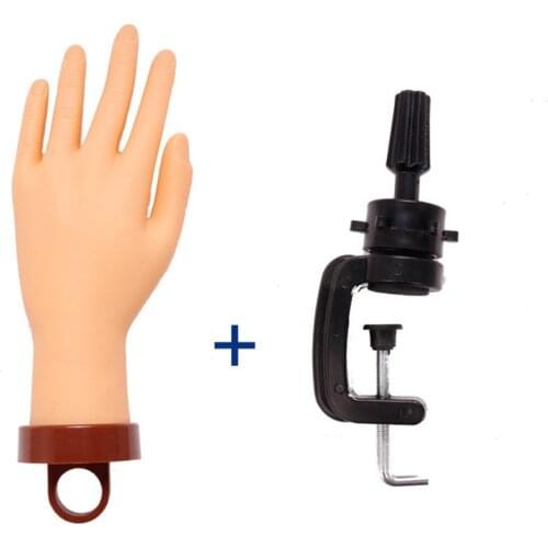 Manicure Hand Practice Nails Practice Nail Hand Acrylic Hand Mannequin Nail Training Hand Bend Artificial Hand Nail Training