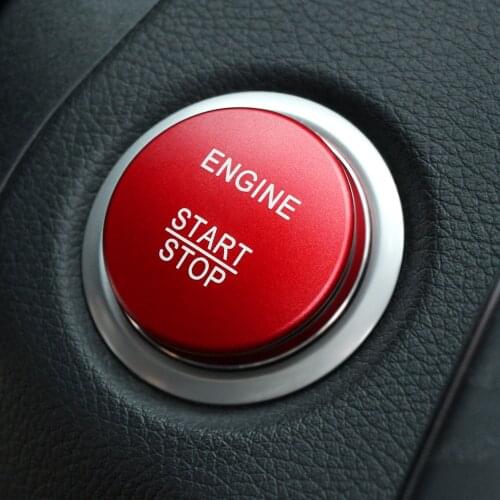 For Mercedes Benz C Class W205 C180 C200 C250 C300 C400 C63 Aluminum alloy Start Stop Engine Button Key Trim Sticker Cover