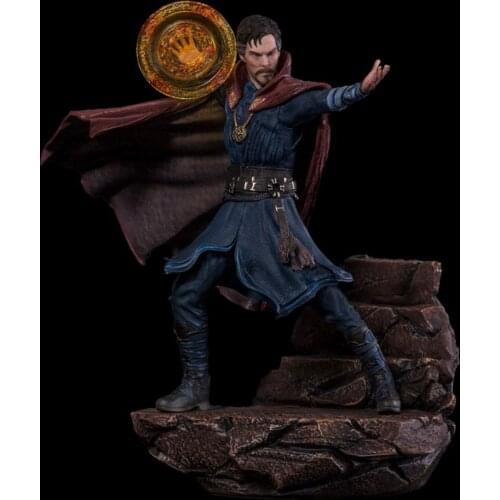 Marvel Anime Figures Doctor Strange Model Statue The Avengers Loki Toys 1/10 19cm Action Figurals Thor Hulk Spiderman Juguetes