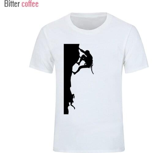 Summer Hot Sale NEW Fashion T Shirts Men Mountain Wall Printing Short Sleeve Cotton O-neck Men T-shirt Tops Euro Size