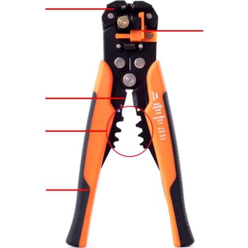 HS-062 Multifunction tools criming piler and wire stripper/cutting tools with PP and TPR handles