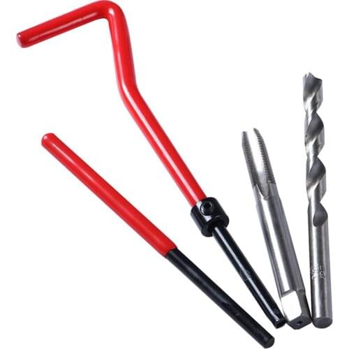 Thread Repair Tool Car Pro Coil Drill Tool Metric Thread Repair Insert Kit for Helicoil Car Repair Tools Coarse Crowbar Screw to