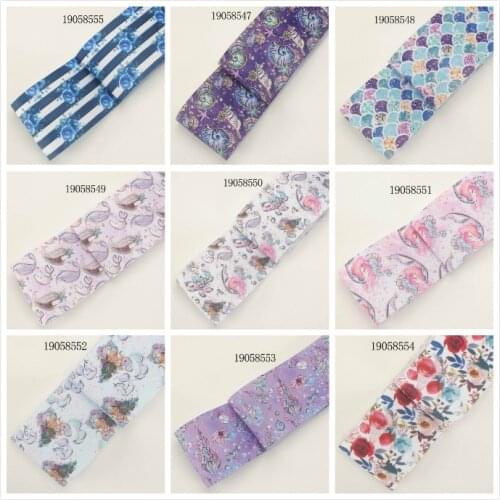 Beautiful Girl Cartoon Printed Grosgrain/Satin Ribbon 5 Yards 25mm/38mm/50mm/75mm for DIY Hair Bows