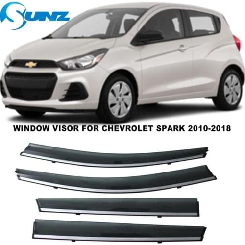 Window Visor For Chevrolet Spark 2010 2011 2012 2013 2014 2015 2016 2017 2018 2019 2020 Side Window Deflectors Sun Rain Guards