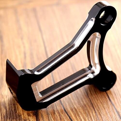 Shallow Cut Billet Front Engine Mount Bracket Fit For Harley Touring Street Glide Road King FLHX FLHR 2009-2016