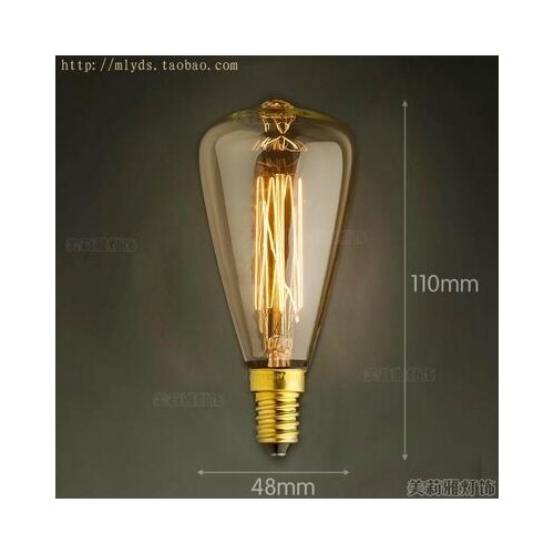 2pcs 40W E14 Retro Lampada Edison Lamp Bulb Bombillas Vintage Light Ampoules Decoratives Incandescent Bulb