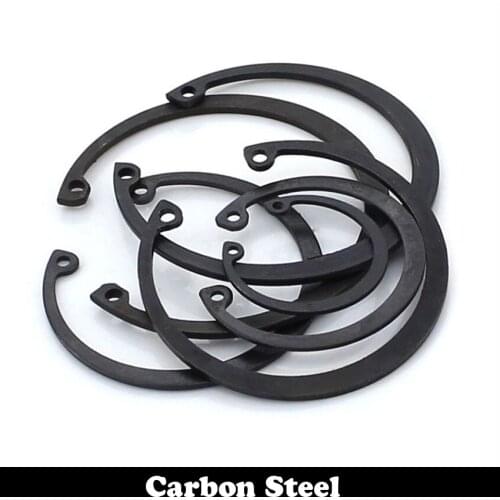 M20 M22 M24 Carbon Steel Mn65 Spring Washer DIN472 C Type Snap Retaining Ring For 20mm 22mm 24mm Inside Internal Shaft Circlip