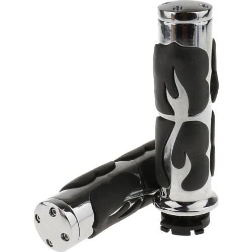 Motorcycle 1 "Handlebar Rubber Chrome Handlebar For Choppers