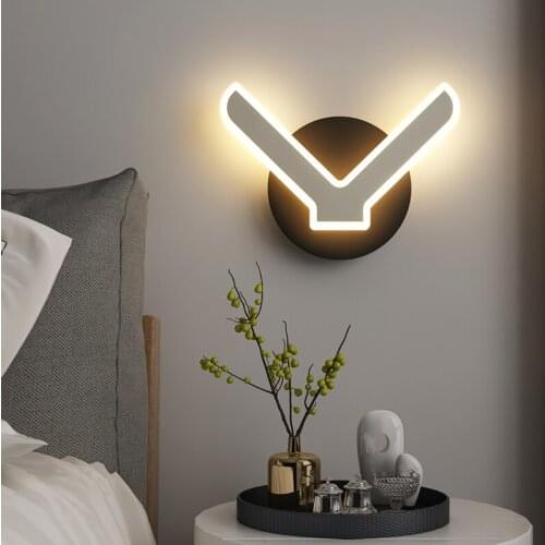 Wall lamp living room bedroom bed TV background wall lamps Nordic modern simple corridor creative