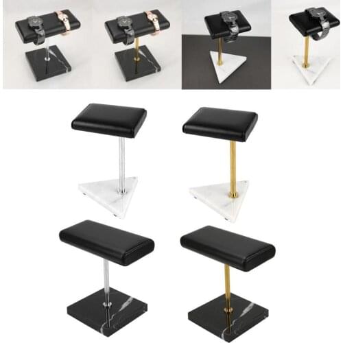 Portable PU Leather Watch Holder Jewelry Display Stand Storage Boxes Fashion Watch Organizer T-Bar Jewelry Gift