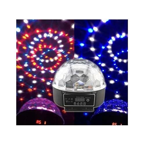 RA-T-02,DMX512 colorful LED crystal magic ball light with remote controller,sound controlled,KTV,bar