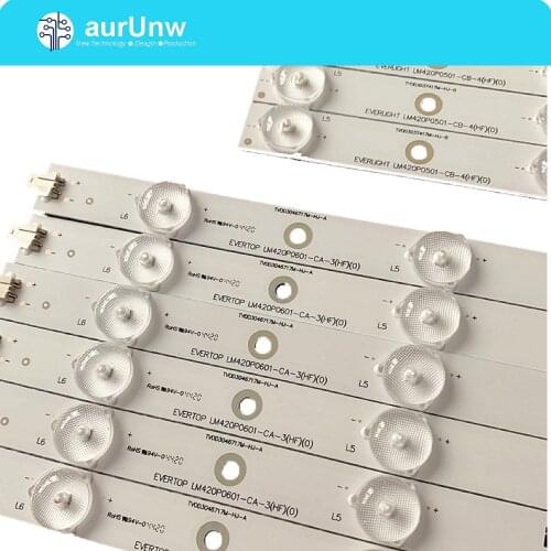 LED backlight strip 11 Lamp for PHILIPS 42'' TV LBM420P0601-CA-3 LBM420P0501-CB-4 42PFL3208H/12 42PFL3008D/78 42PFL3108K/12