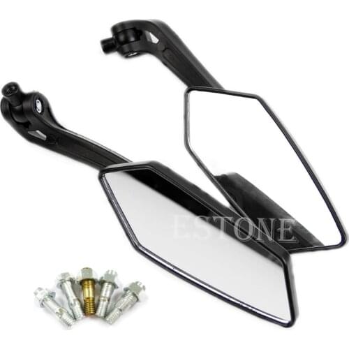 New Useful Universal Scooter Rearview Mirrors Pair Moped ATV Motorcycle Backup