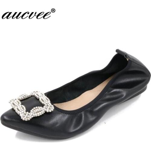 Ladies Shoes Fashion Rhinestone Bow Women Flats Spring Slip On Loafers Women Pointed Toe Flat Shoes Waman BLACK ROSE BLUE Flats
