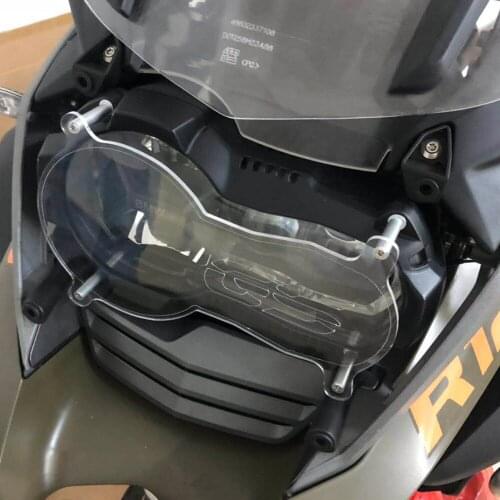 1PC Motorcycle Headlight Protector Lens Guard Cover For R1200GS & GSA LC LED 2013-18 Headlamp Decorative Protection Frame