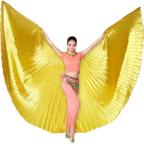 11Color Women Belly Dance Skirt Butterfly Wings India Gypsy Skirts Gold Accessories Not Split Adult Stage Performance Costums