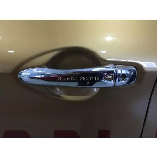 ABS Chrome Car Outside Side Door Handle Cover Door Bowl Trim For Nissan Qashqai 2015 2016 J11 Car Styling Accessories 8pcs/set