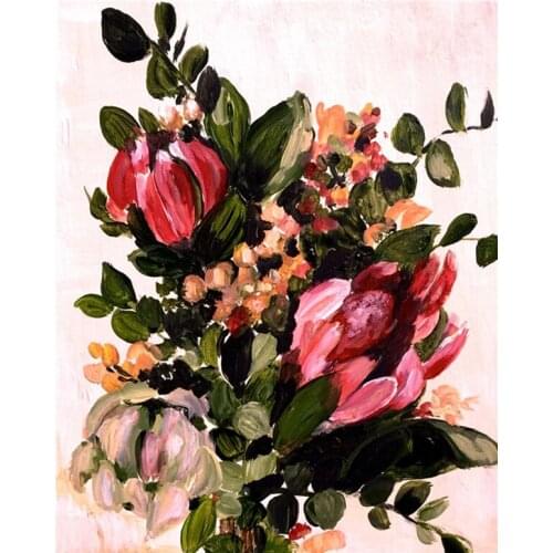 Flower painting 3D Rubik Diamond Painting Round Cross Stitch Full Square Diamond Mosaic 5D Diamond Embroidery sale Home Decora