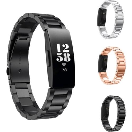 Watch band For Fitbit Inspire HR & Inspire Replacement Solid Stainless Steel Strap Wristband For Fitbit Inspire Smart Watch