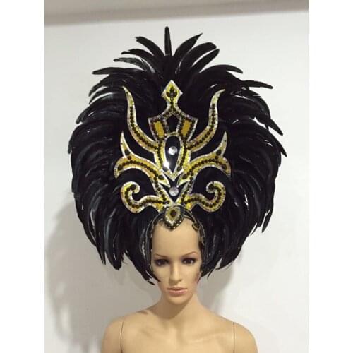 Lo spettacolo di danza copricapo di piume di accessori di abbigliamento La FESTA La Maschera IL Festival