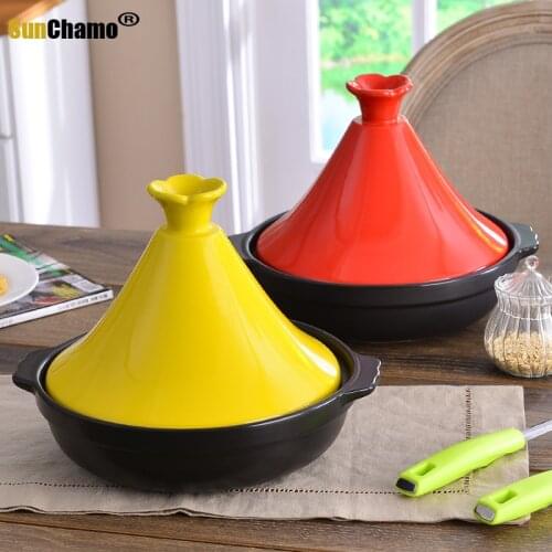 Morocco Tajine Japan Clay Household Small Single Gas Energy-saving Bellied Stew Pan Casserole Earthenware Cooking Pot Tagine
