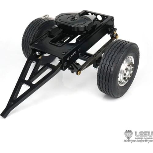 Metal Single Axle Trailer B LESU for 1/14 RC DIY Tmy Tractor Model Truck Car TH02031