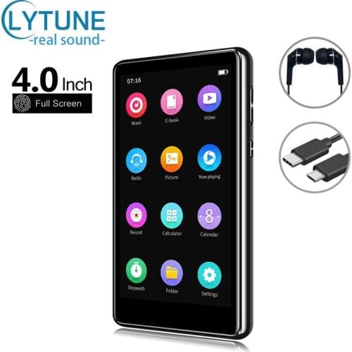 Brand New 4.0 Inch Full Touch Screen MP4 Video Player Built-in Speaker Bluetooth 5.0 HiFi Lossless Sound Quality MP3 Player MP5