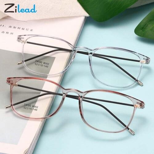 Zilead Myopia Glasses Ultra Light Vintage Metal Square Myopia Eyewear New Ladies Classic Nearsighted Eyeglasses(-0.5/-6.0) Gafas