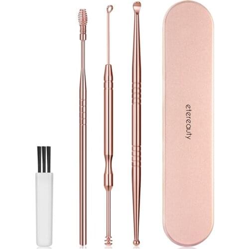 Portable Stainless Steel Earwax Cleaner Smart Ear Wax Removal Tools Wonder Soft Earpick Ear Care Cleaner