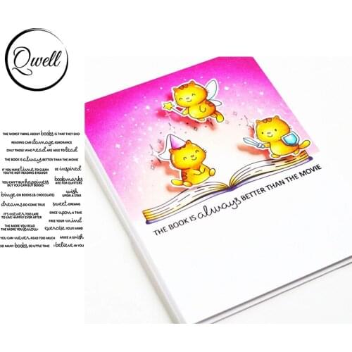 QWELL Unique Bold Letters Thanks You Good Luck Clear Silicone Stamps For DIY Scrapbooking Craft Paper Cards Making Template 2020