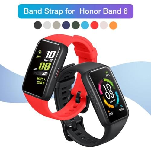 New Silicone Strap For Huawei Honor Band 6 Smart Wristband Women Men Watchband Bracelet Wrist Strap For Honor Band 6 Accessories