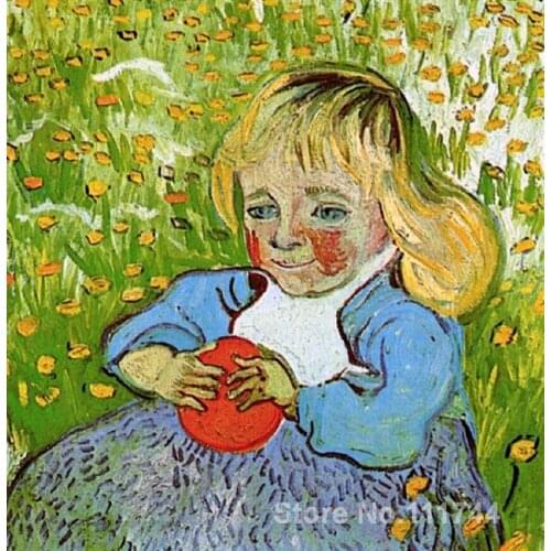 Christmas Gift Child with Orange by Vincent Van Gogh oil painting reproduction High quality Handmade