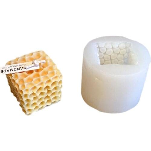 DIY Perfume Soap Making Wax Mould 3D Square Honeycomb Scented Candle Mold Used For Making Candy Chocolate Cake